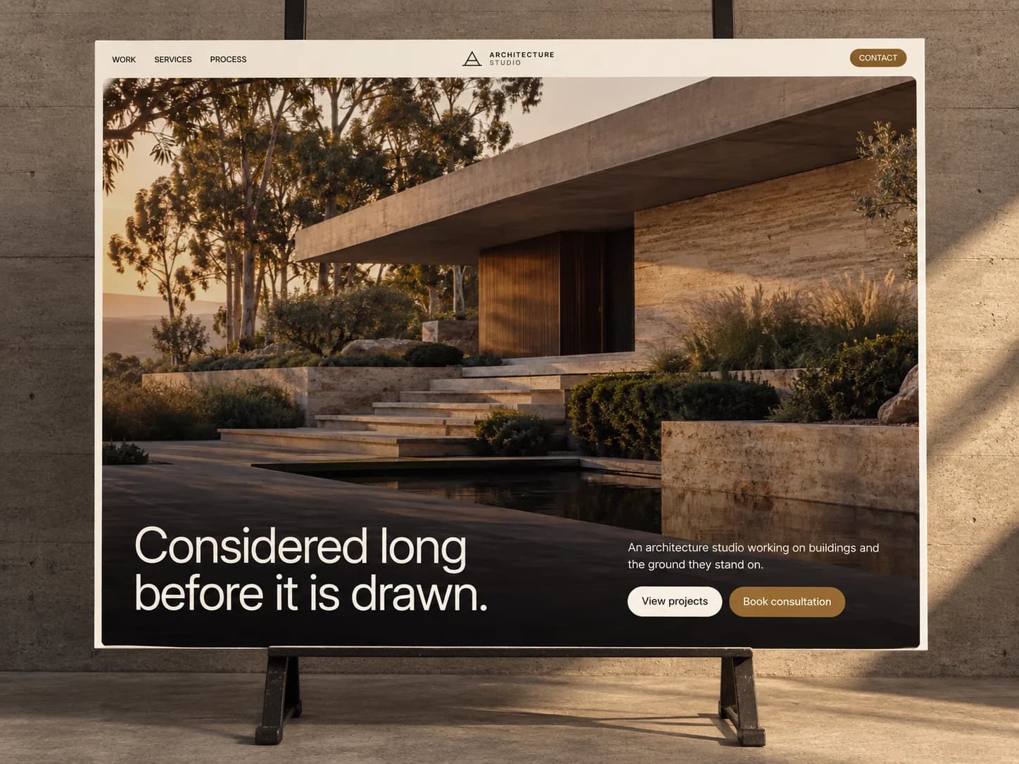 Architecture Studio: homepage of the professional services site